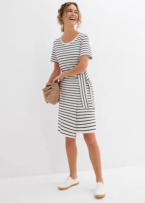 Jerseyklänning i ren bomull, bonprix