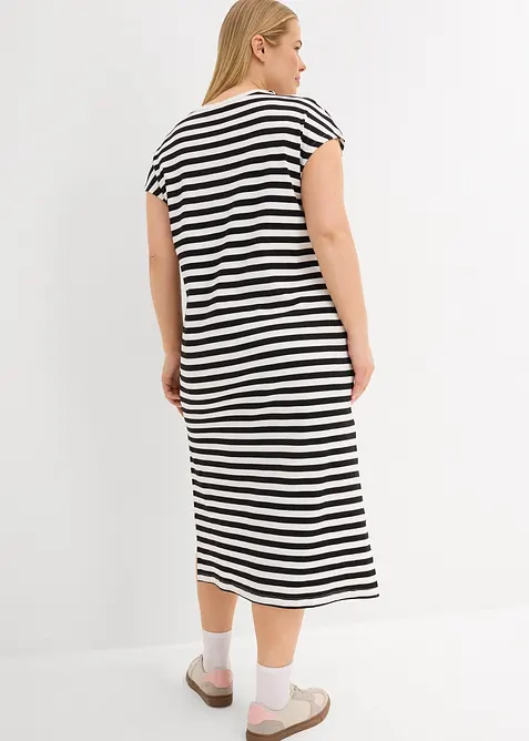 Jerseykl&auml;nning av ren bomull, bonprix