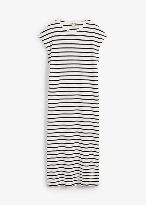 Jerseyklänning av ren bomull, bonprix