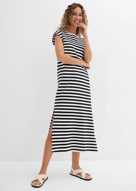 Jerseykl&auml;nning av ren bomull, bonprix