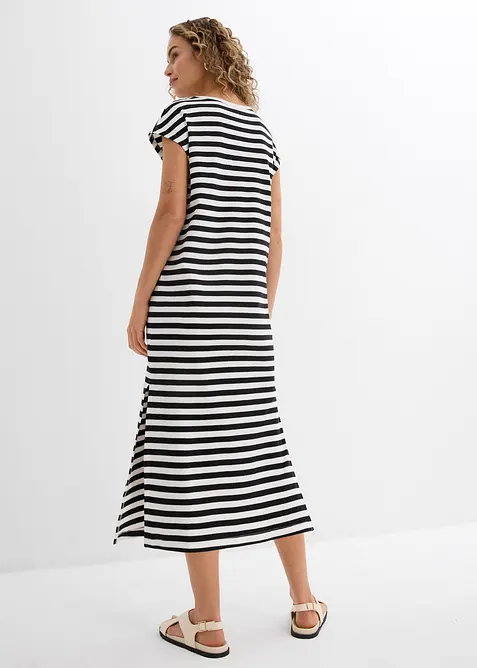 Jerseykl&auml;nning av ren bomull, bonprix