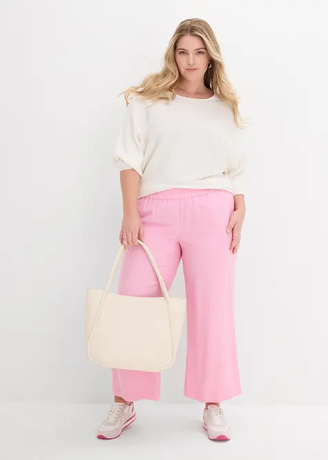 Culotter i mjuk viskos, bonprix