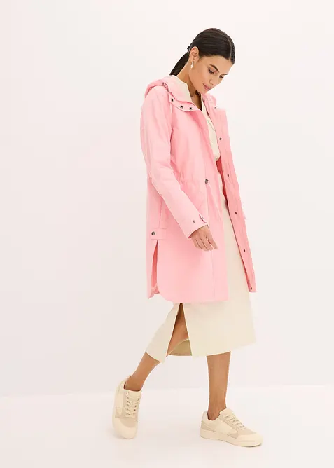 Lång parkas med huva, bonprix
