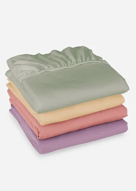 Dra på-lakan av jersey i vårfärger, bonprix