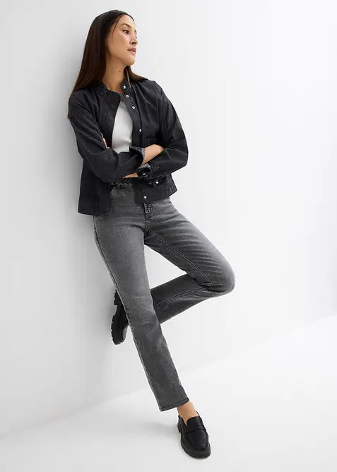 Ribbstickat linne i ren ekologisk bomull (2-pack), bonprix