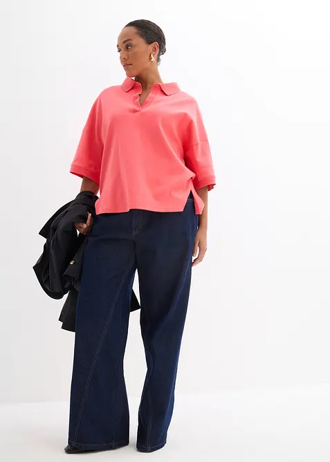 Pik&eacute;tr&ouml;ja av ren ekologisk bomull, bonprix