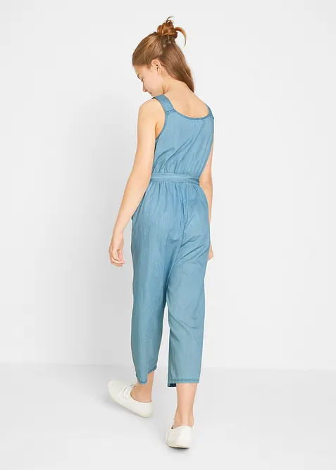 Jeansjumpsuit i ren bomull, bonprix