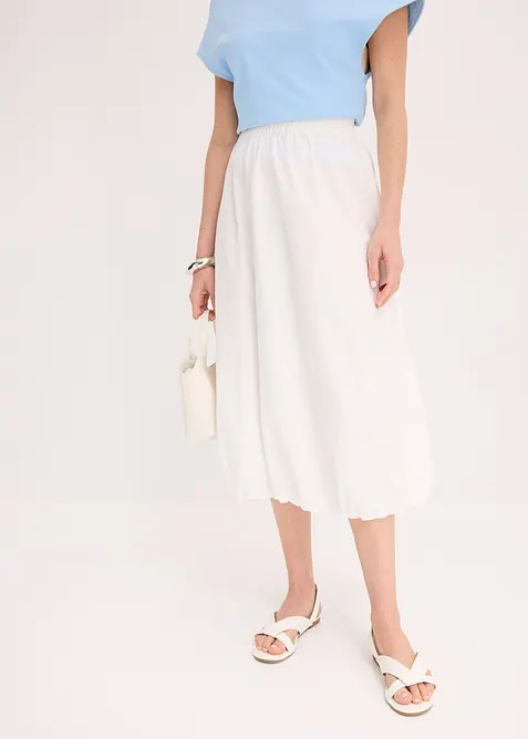 Ballongkjol av ren bomull, bonprix