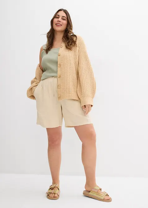 Muslinshorts av ren bomull, bonprix