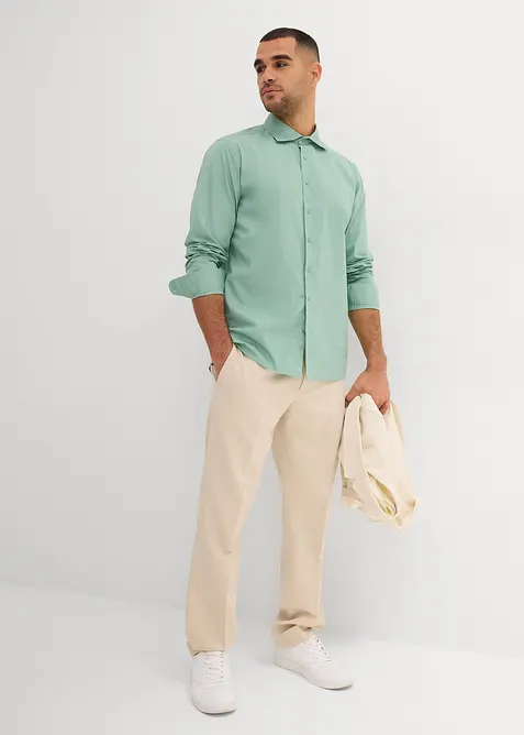 Skjorta i ren bomull, normal passform, bonprix