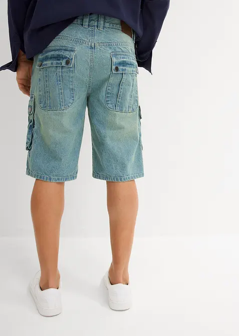 Jeansshorts i cargomodell, normal passform, bonprix