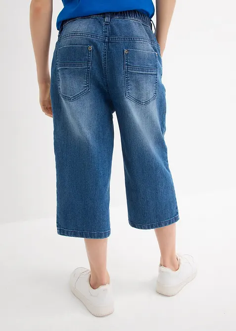 L&aring;nga dra p&aring;-jeansbermudas f&ouml;r barn, Slim Fit, bonprix