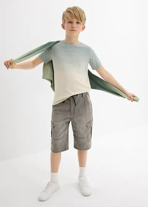 T-shirt i bomull med olika f&auml;rgnyanser, bonprix