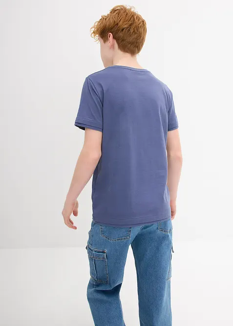 T-shirt för barn (2-pack) i ekologisk bomull, bonprix