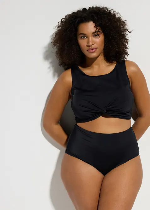 Bikini med BH-topp och omlottlook (2 delar), bonprix