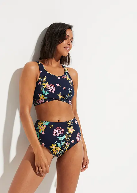 Bikini med BH-topp och omlottlook (2 delar), bonprix