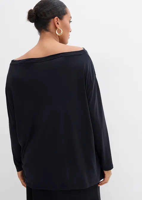 Off shoulder-topp i mjuk modalmix, bonprix