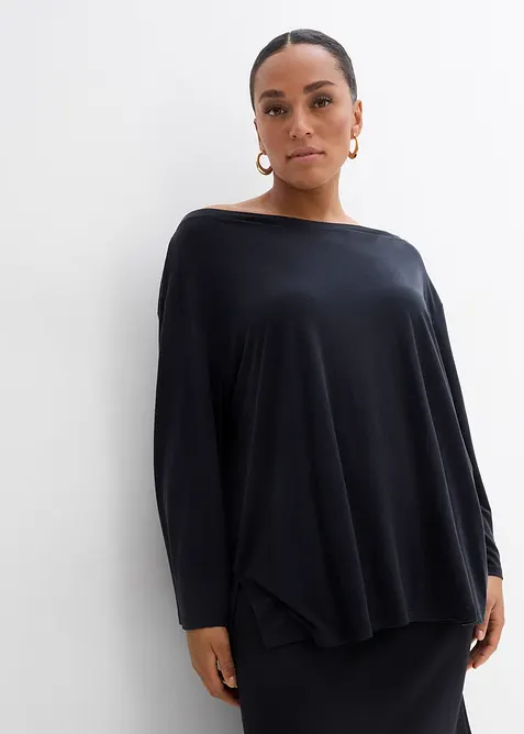 Off shoulder-topp i mjuk modalmix, bonprix