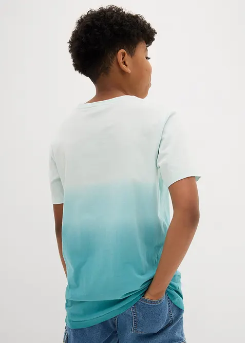 T-shirt med olika färgnyanser för barn, ekologisk bomull, bonprix