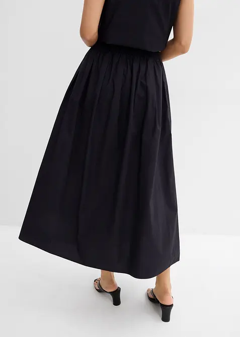 Mellanl&aring;ng kjol i ren bomull, bonprix