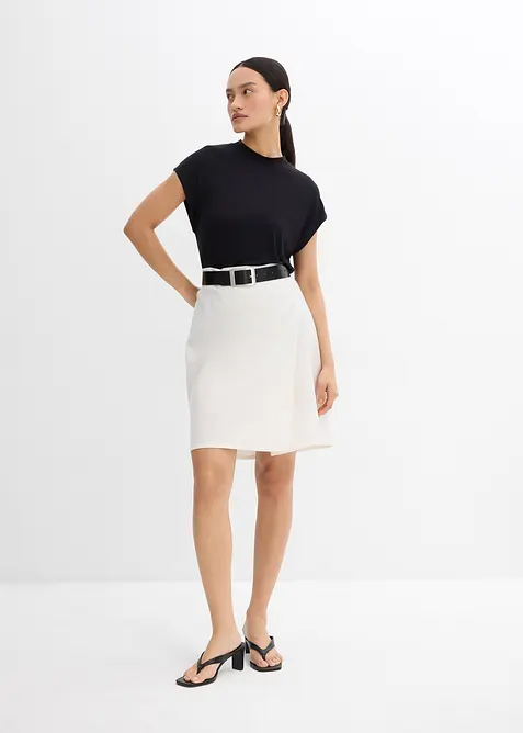 Minikjol av twill, bonprix