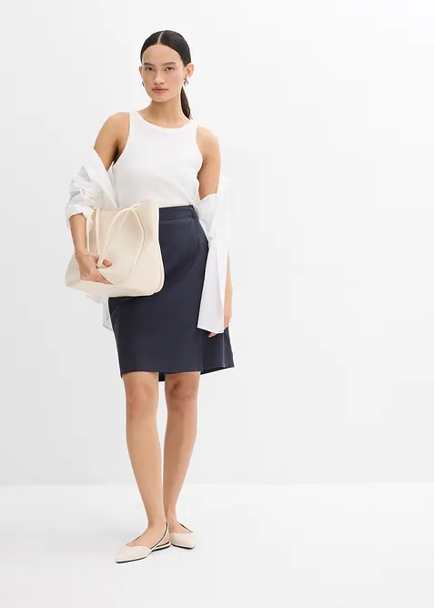 Minikjol av twill, bonprix