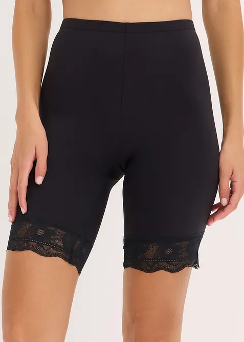 Cykelbyxa med anti skav-funktion och svalkande polyamid (2-pack), bonprix