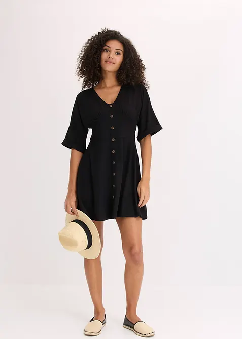 Minikl&auml;nning med insv&auml;ngd midja, bonprix