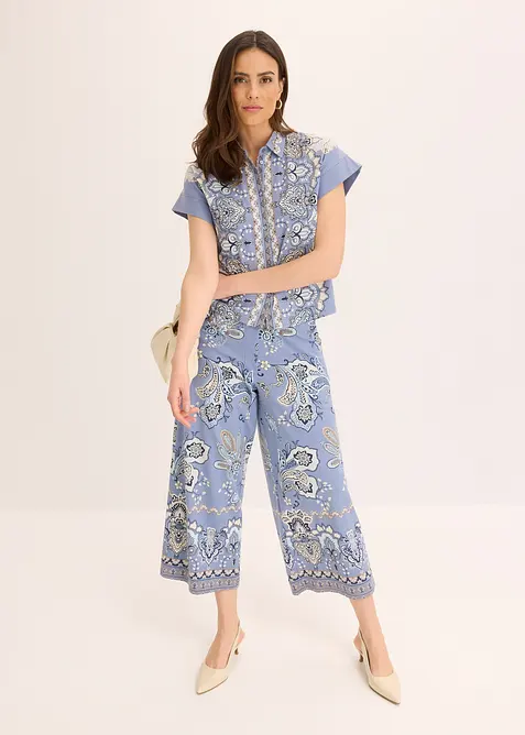 Jerseybyxa med paisleymönster, bonprix