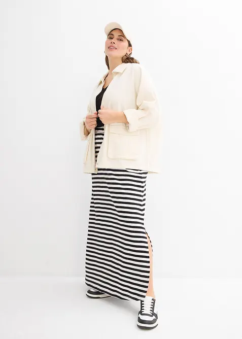 Maxikjol av ren bomull, bonprix