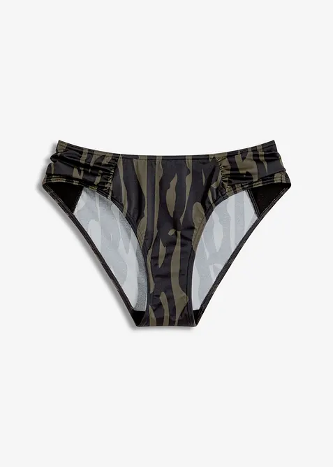 Bikinibyxa med normalh&ouml;ga ben&ouml;ppningar, bonprix