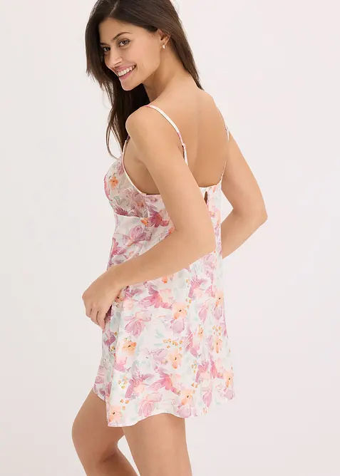 Negligé i satin, bonprix