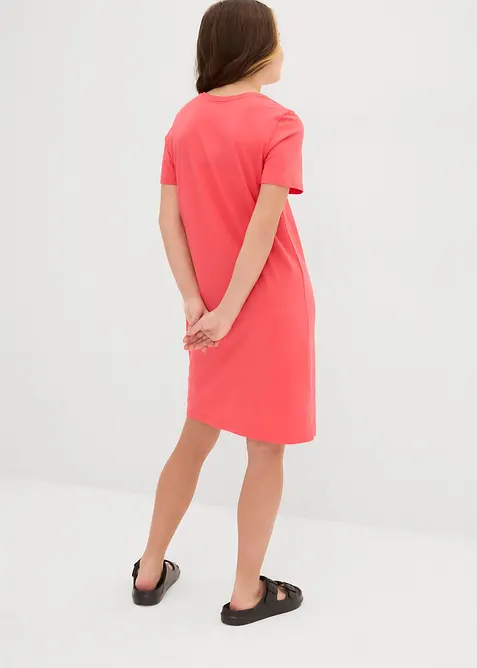 Jerseyklänning i ren ekologisk bomull för barn, bonprix