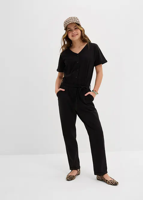Jerseyjumpsuit med ekologisk bomull, bonprix