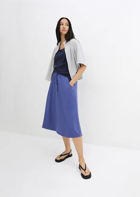 Jerseykjol av bomullsmix, bonprix