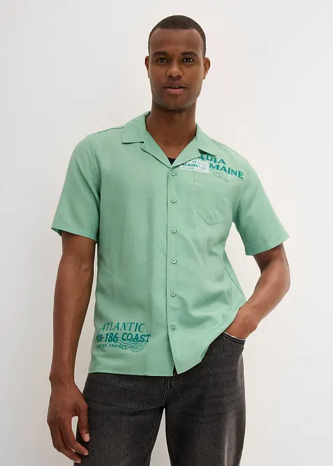 Kortärmad skjorta av ren bomull, bonprix