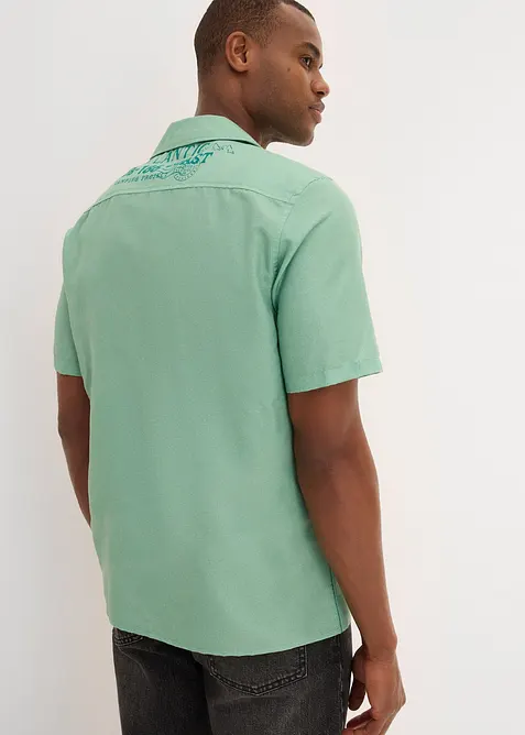 Kortärmad skjorta av ren bomull, bonprix