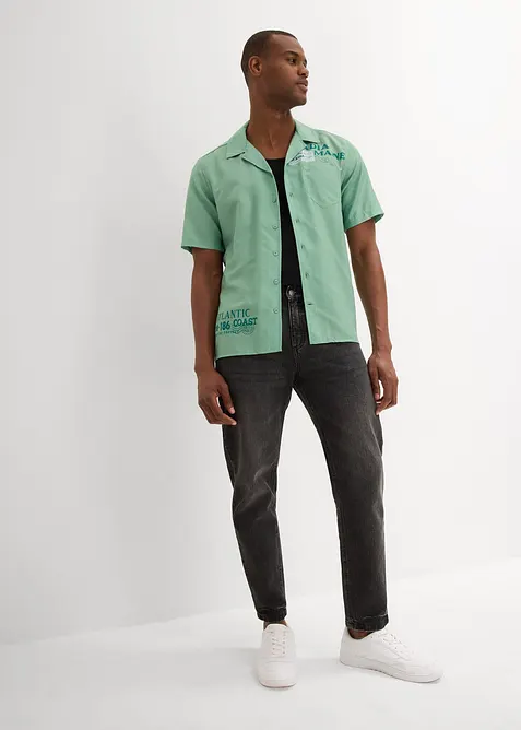 Kortärmad skjorta av ren bomull, bonprix