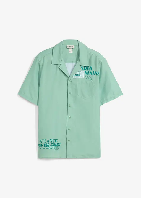 Kortärmad skjorta av ren bomull, bonprix