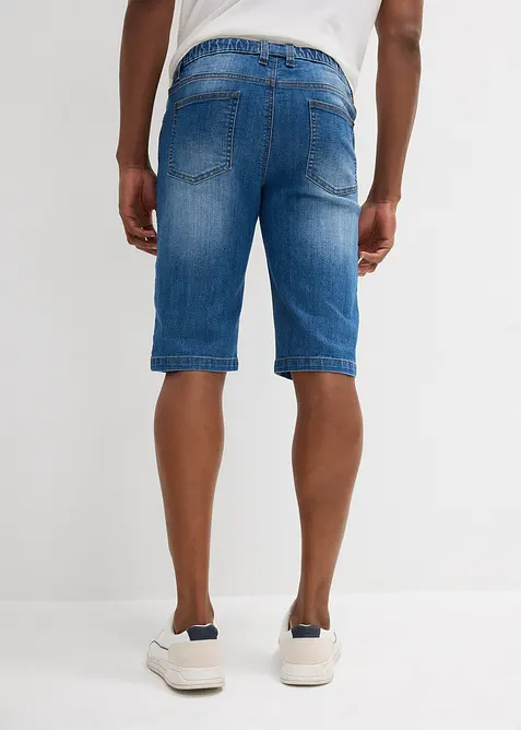 Jeansbermudas i tunn trikå, Regular Fit, bonprix