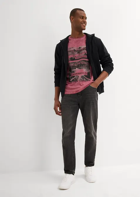 T-shirt med tv&auml;ttade effekter, av ekologisk bomull, bonprix