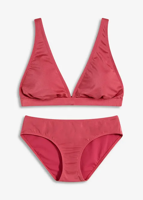 Bikini (2 delar) i glansigt material, bonprix
