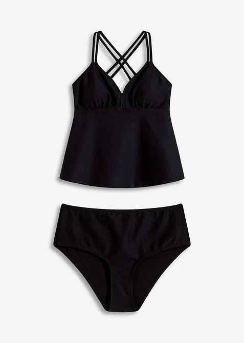 Tankini (2 delar) i material med struktur, bonprix
