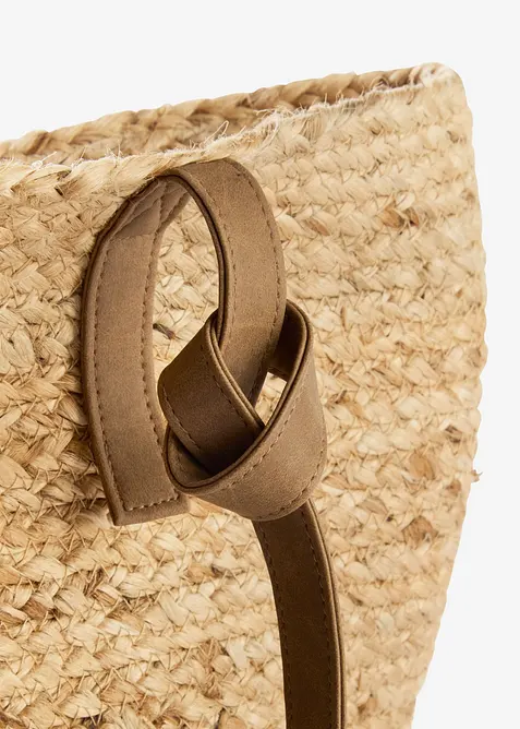 Shoppingväska med halmlook, bonprix