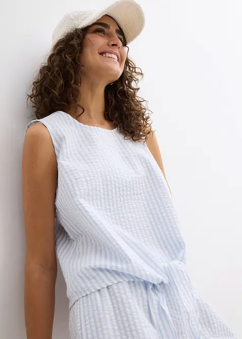 Bluslinne i ren bomull, bonprix