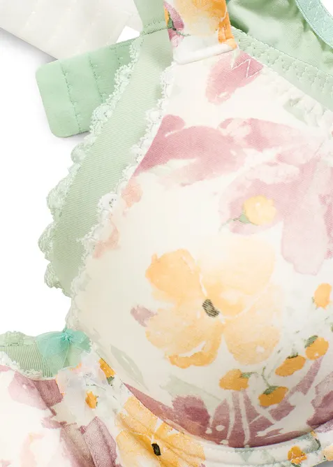 Bygel-BH med formpressade kupor, av ekologisk bomull (2-pack), bonprix