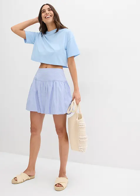 Minikjol i ekologisk bomull, bonprix