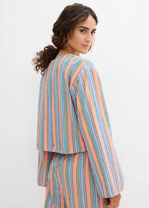 Blus av ren bomull, bonprix