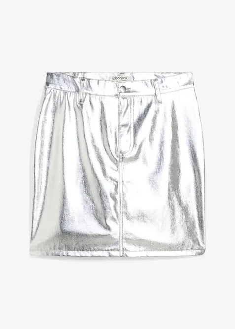 Minikjol i metallicmaterial, bonprix