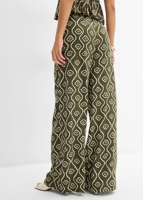 Dra p&aring;-byxa i f&ouml;ljsam viskos, bonprix